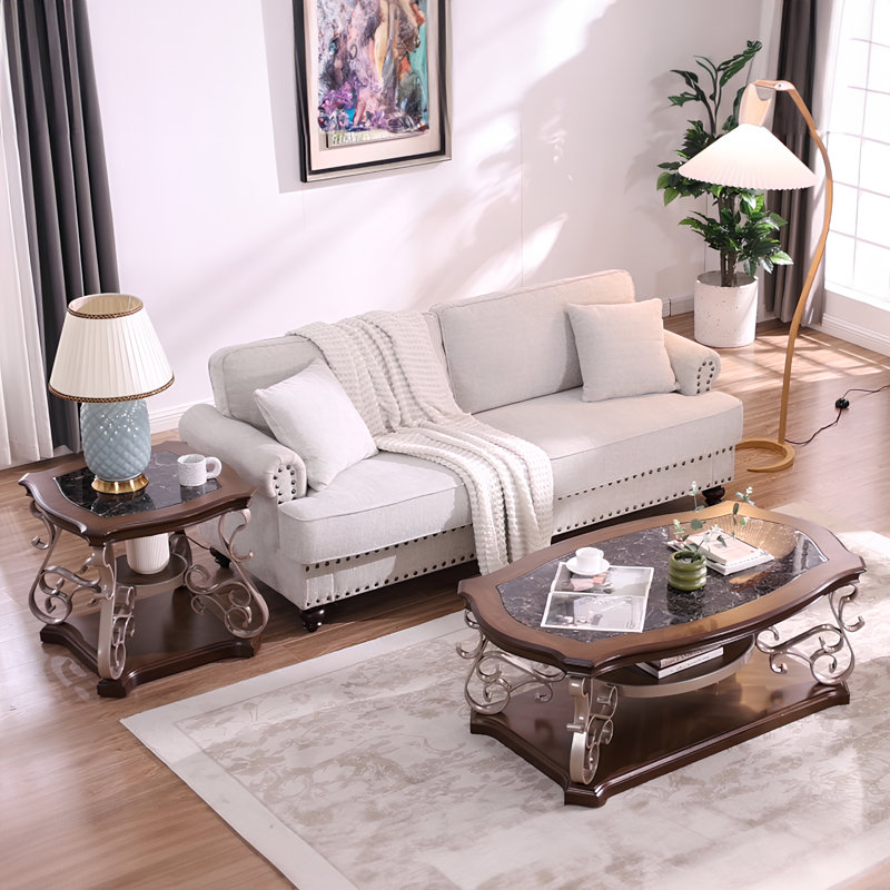 Alcott Hill® Cirina 2 - Piece Chenille Living Room Set & Reviews | Wayfair